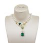 Choker jolly din perle si cuart verde