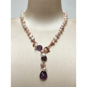 Choker jolly din perle si ametsit 3