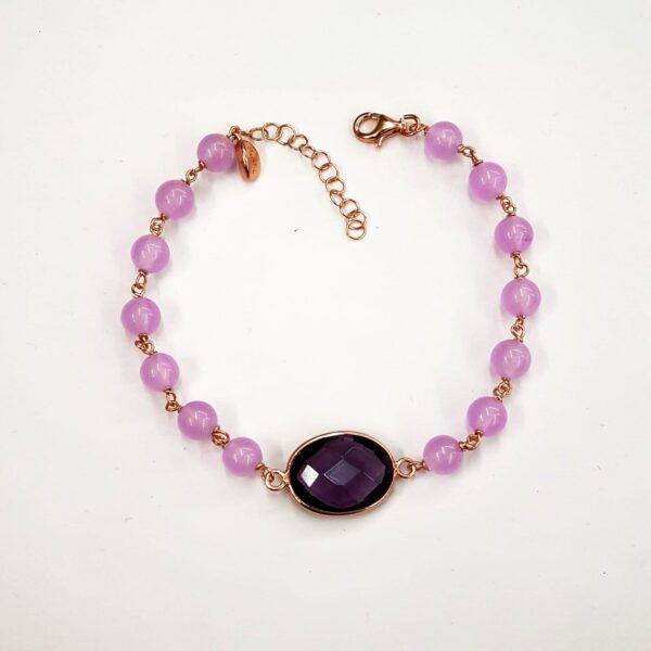 Bratara aurora din ametist lavanda Bratara aurora din ametist lavanda