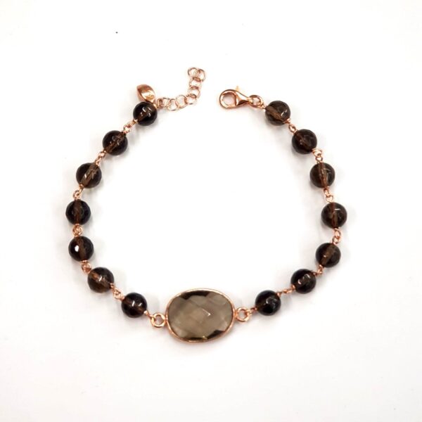 Bratara aurora din cuart fumuriu Bratara aurora din cuart fumuriu