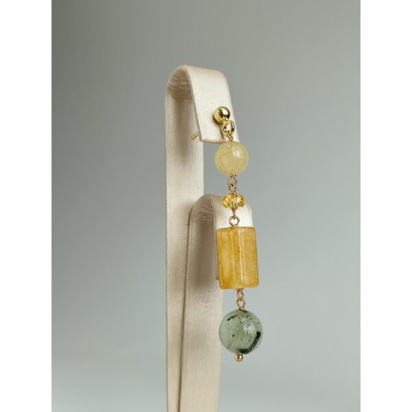 Cercei venera din agat si cuart 1 Cercei venera din agat si cuart 1