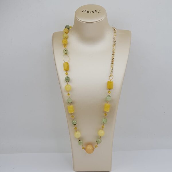 Colier venera din opal agat si cuart Colier venera din opal agat si cuart