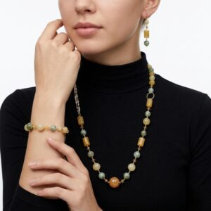 Set venera din opal agat si cuart 4