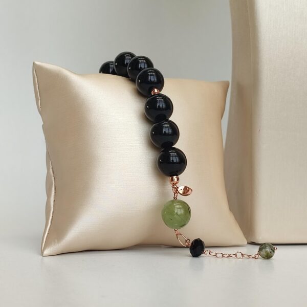 Bratara clarity din agat negru si cuart 1 Bratara clarity din agat negru si cuart 1