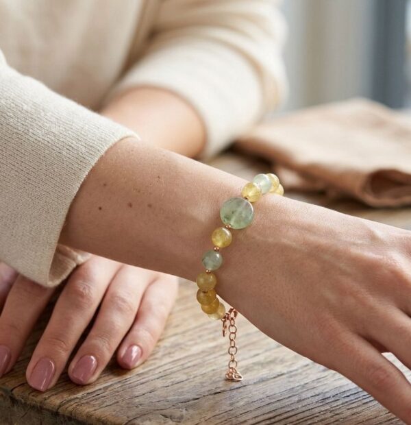 Bratara dream din agat galben si cuart Bratara dream din agat galben si cuart