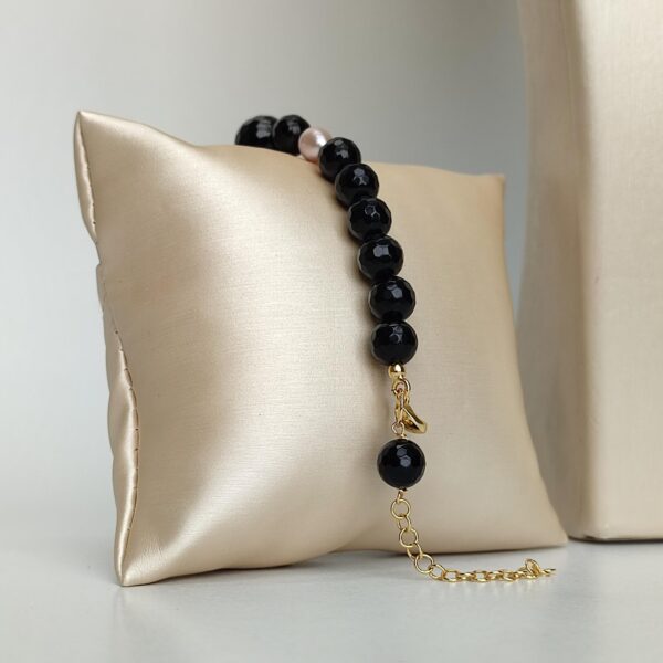 Bratara dream din agat negru si perle 2 Bratara dream din agat negru si perle 2