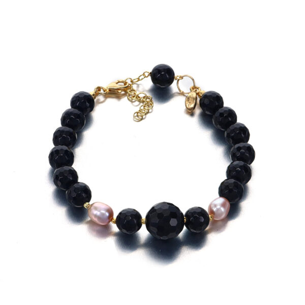Bratara dream din agat negru si perle 3 Bratara dream din agat negru si perle 3
