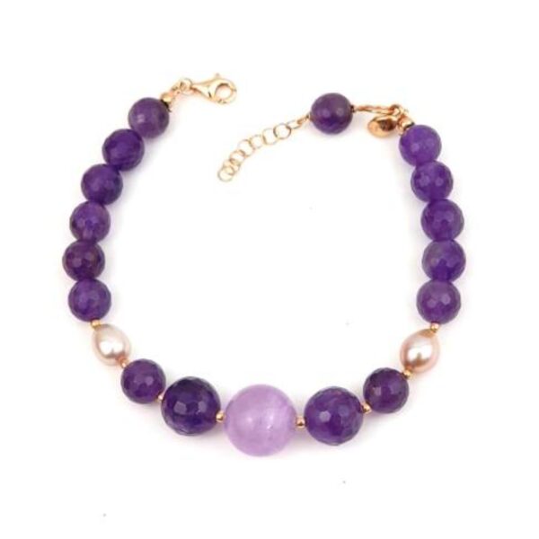 Bratara dream din ametist si perle Bratara dream din ametist si perle