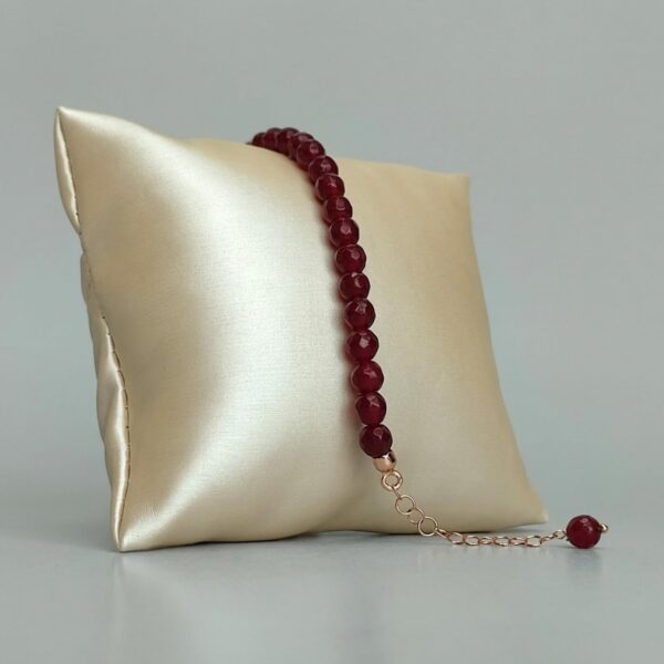 Bratara lilou din agat rubiniu si cuart 1 Bratara lilou din agat rubiniu si cuart 1