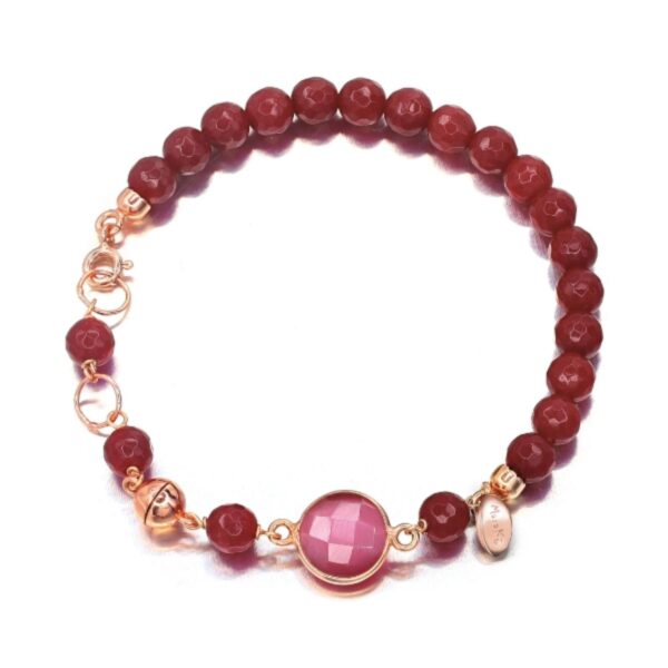 Bratara lilou din agat rubiniu si cuart Bratara lilou din agat rubiniu si cuart