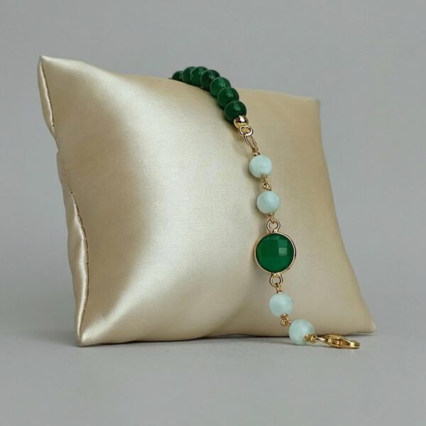 Bratara lilou din agat verde diaspor si cuart 3 Bratara lilou din agat verde diaspor si cuart 3