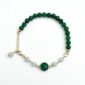 Bratara lilou din agat verde diaspor si cuart 4