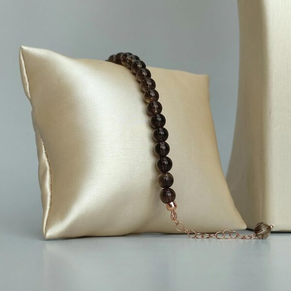 Bratara lilou din cuart fumuriu 2 Bratara lilou din cuart fumuriu 2