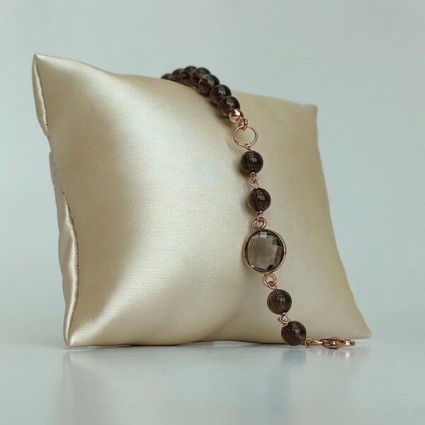 Bratara lilou din cuart fumuriu 3 Bratara lilou din cuart fumuriu 3