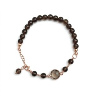 Bratara lilou din cuart fumuriu 4