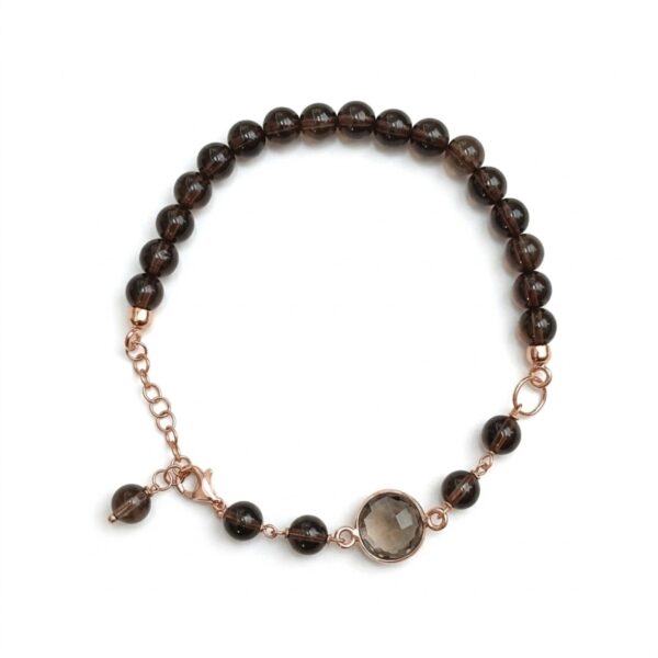 Bratara lilou din cuart fumuriu 4