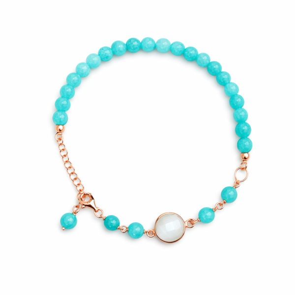 Bratara lilou din jad verde acvatic si cuart 2 Bratara lilou din jad verde acvatic si cuart 2