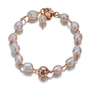 Bratara venus din perle albe