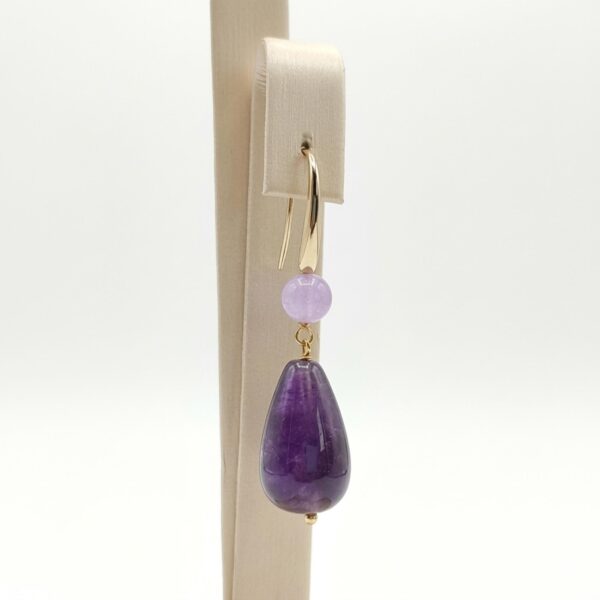 Cercei goccia din jad lavanda si violet 1 Cercei goccia din jad lavanda si violet 1