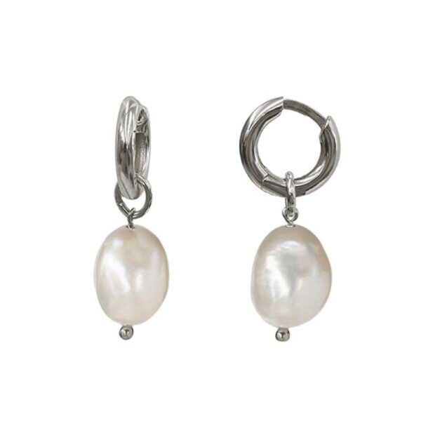 Cercei irida din perle de cultura albe Cercei irida din perle de cultura albe