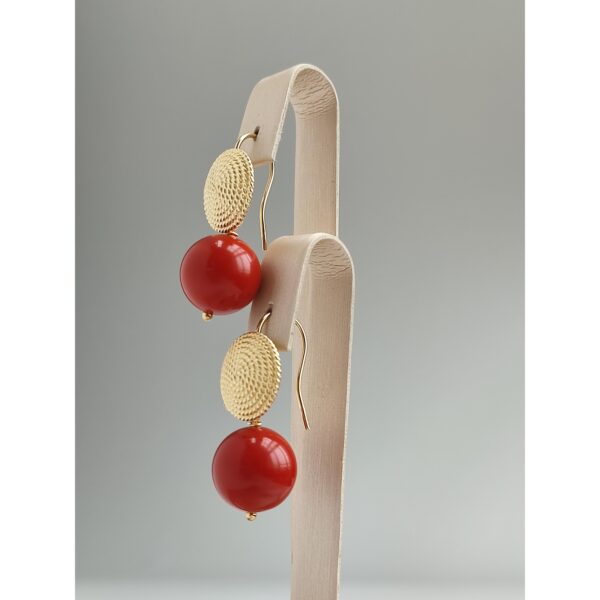 Cercei passione din coral de bambus 2 Cercei passione din coral de bambus 2