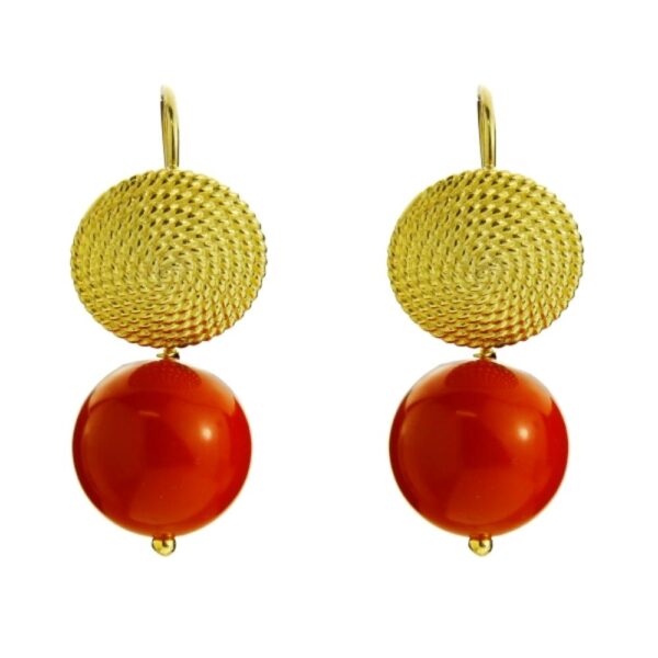 Cercei passione din coral de bambus Cercei passione din coral de bambus