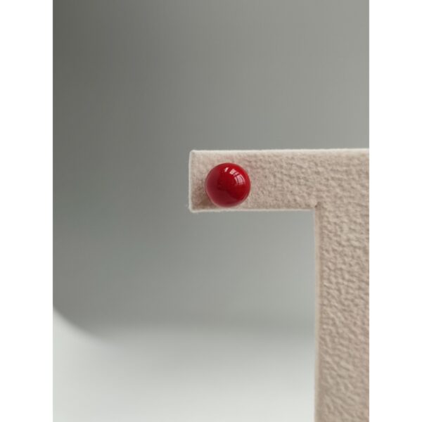 Cercei rossa din coral de bambus 2 Cercei rossa din coral de bambus 2