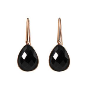 Cercei roua din agat negru or1806