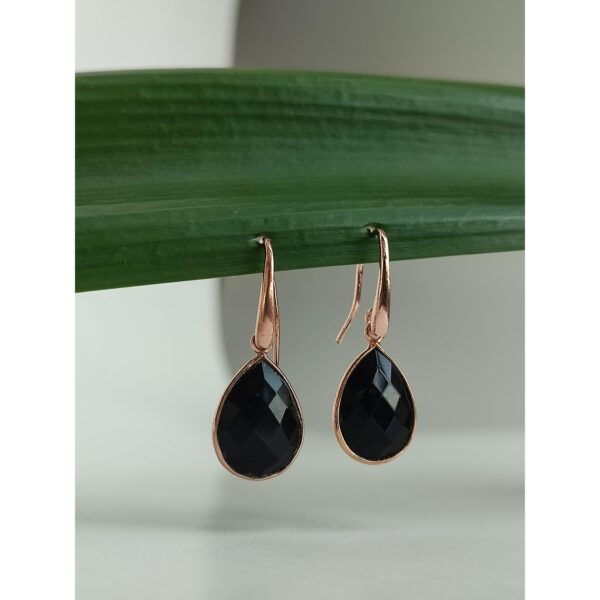 Cercei roua din agat negru or1806 Cercei roua din agat negru or1806