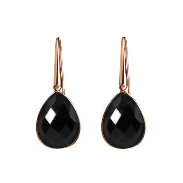 Cercei roua din agat negru or1806 Cercei roua din agat negru or1806