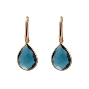 Cercei roua din cuart albastru safir or1813