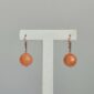Cercei vibrant din agat portocaliu 2