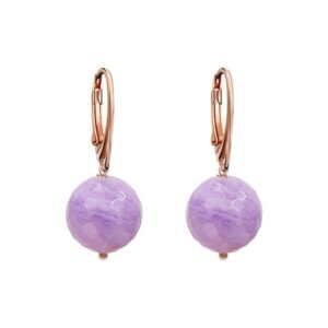 Cercei vibrant din ametsit lavanda