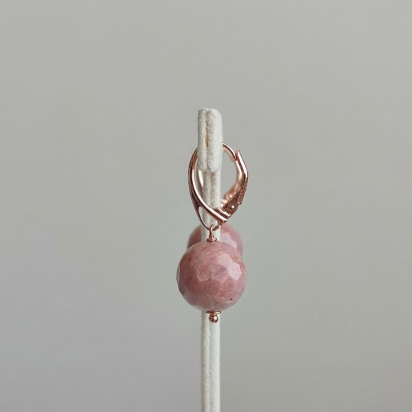 Cercei vision din rodonit 1 Cercei vision din rodonit 1