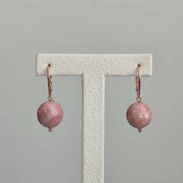 Cercei vision din rodonit 2 Cercei vision din rodonit 2