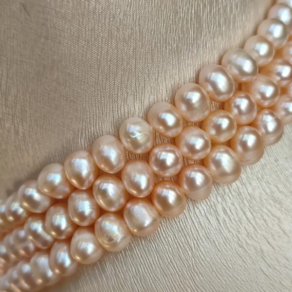 Colier charm din perle de cultura roz 1 Colier charm din perle de cultura roz 1