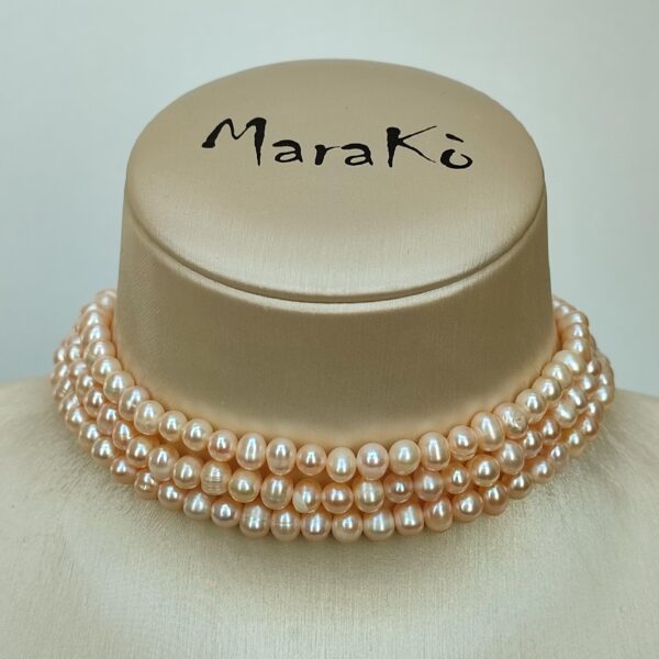 Colier charm din perle de cultura roz 2 Colier charm din perle de cultura roz 2