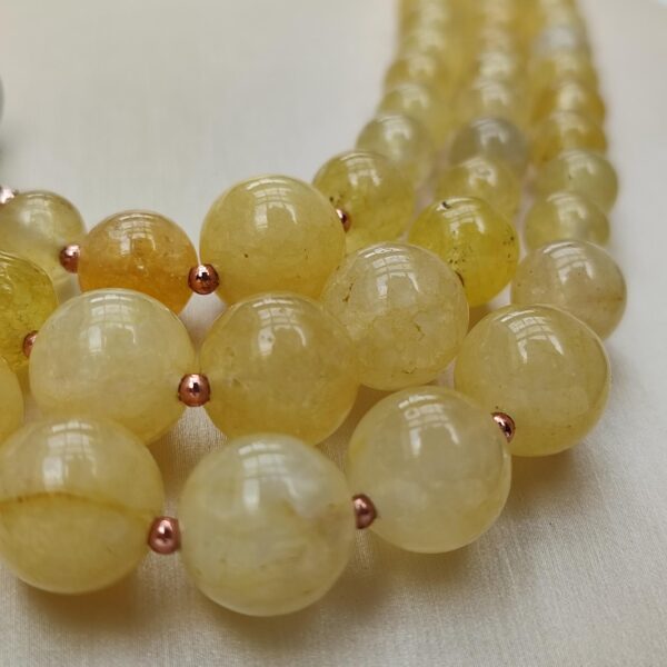 Colier dream din agat galben si cuart Colier dream din agat galben si cuart