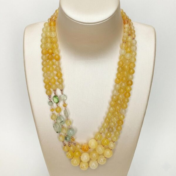 Colier dream din agat galben si cuart 7 Colier dream din agat galben si cuart 7