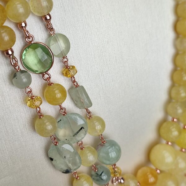 Colier dream din agat galben si cuart.1 Colier dream din agat galben si cuart.1