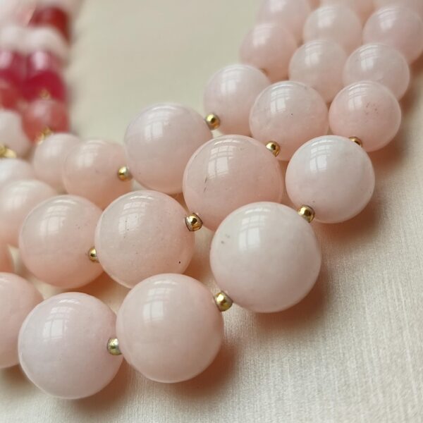 Colier dream din jad roz si cuart Colier dream din jad roz si cuart