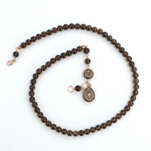 Colier lilou din cuart fumuriu 3