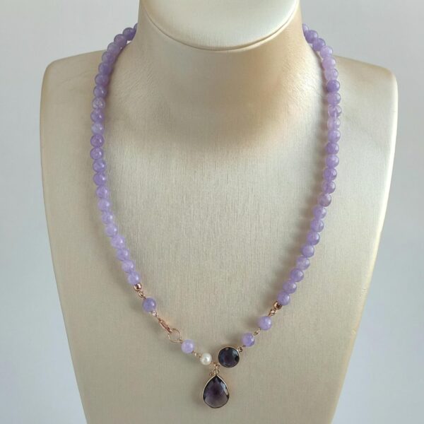 Colier lilou din jad lavanda 3 Colier lilou din jad lavanda 3