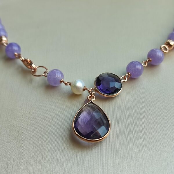 Colier lilou din jad lavanda 4 Colier lilou din jad lavanda 4