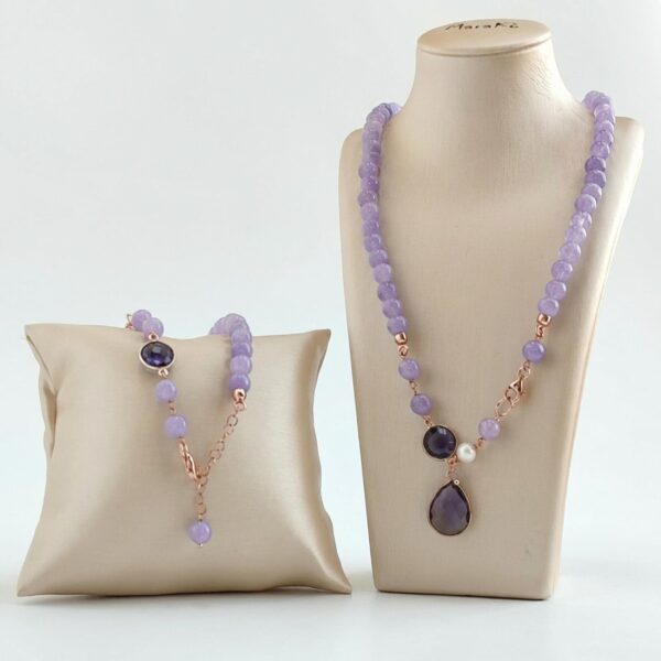 Set lilou din jad lavanda Set lilou din jad lavanda