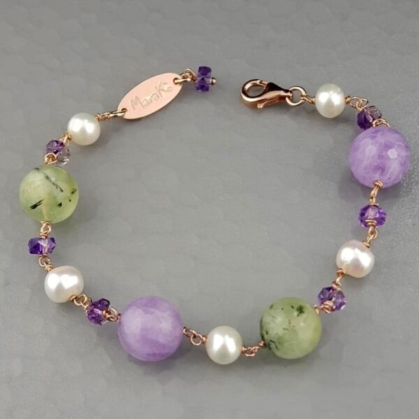 Bratara emotion din jad perle si cuart Bratara emotion din jad perle si cuart