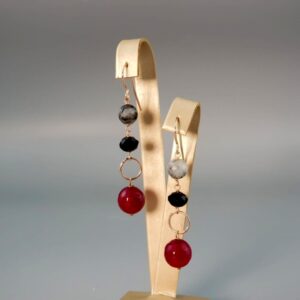 Cercei gioia din agat si cuart