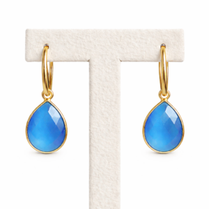 Cercei roua din agat albastru or1866