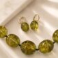 Colier amberia din chihlimbar verde 1