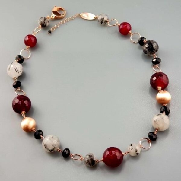 Colier gioia din agat si cuart Colier gioia din agat si cuart